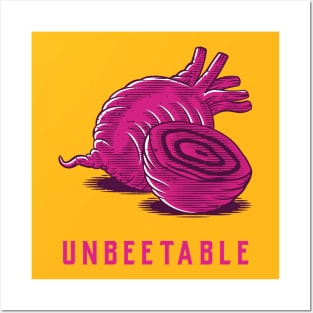 "Unbeetable" pun design Posters and Art